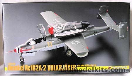Trimaster 1/48 Heinkel He-162 A-2 Volksjager With BMW 003E Engine and V Tail, MA-3 plastic model kit